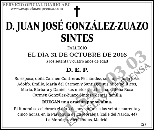 Juan José González-Zuazo Sintes